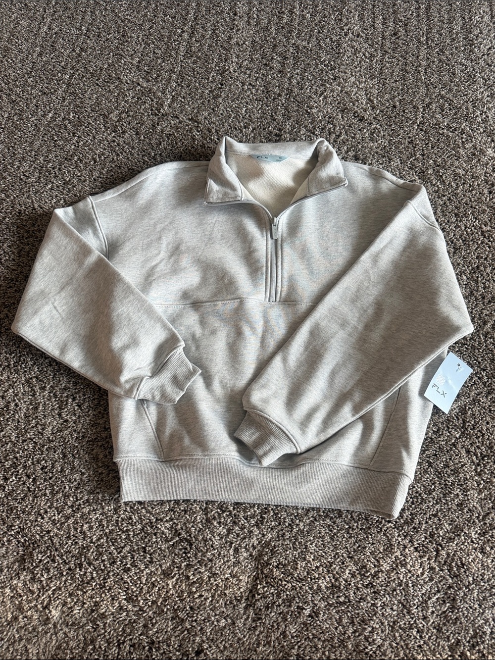 Women’s Half-Zip Pullover Sweatshirt - Gray